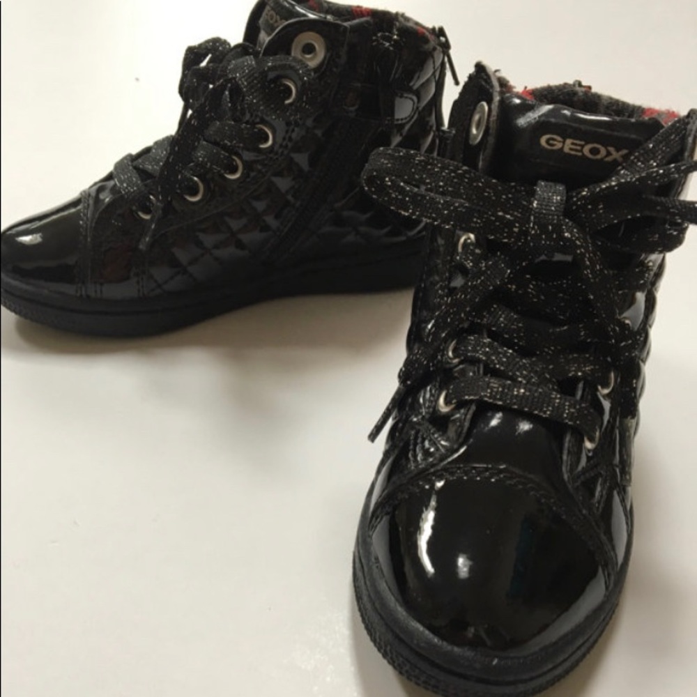 Geox Patent High Top Sneakers sz 12
